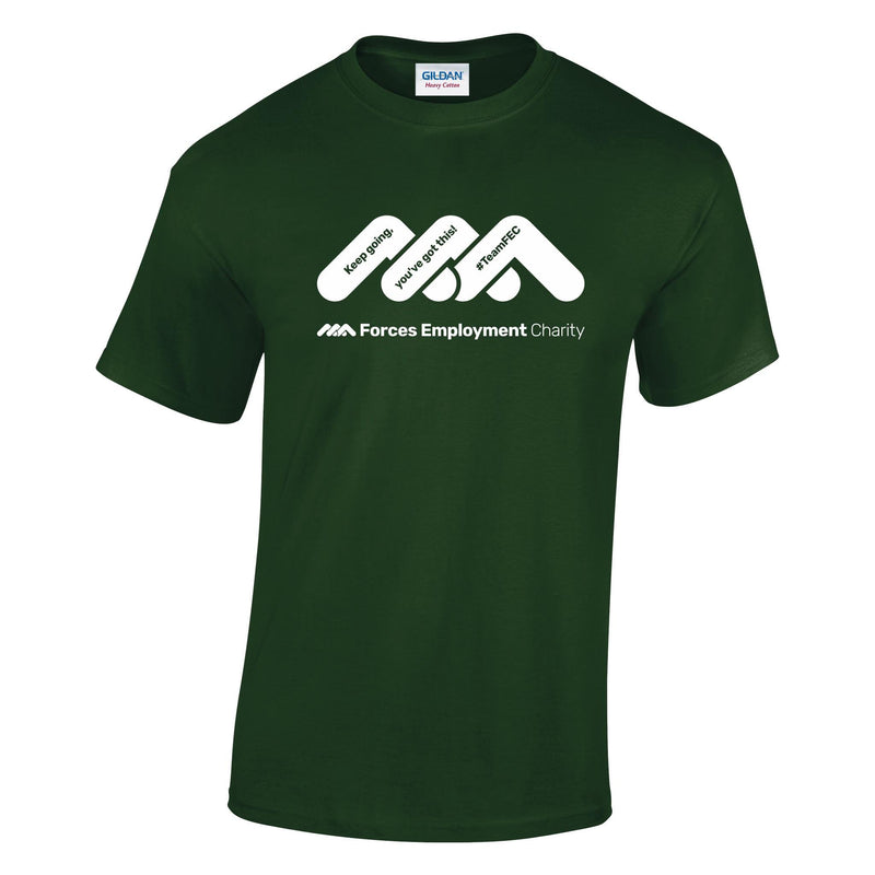 Forces Employment Charity Supporters Cotton T-Shirt - White Logo