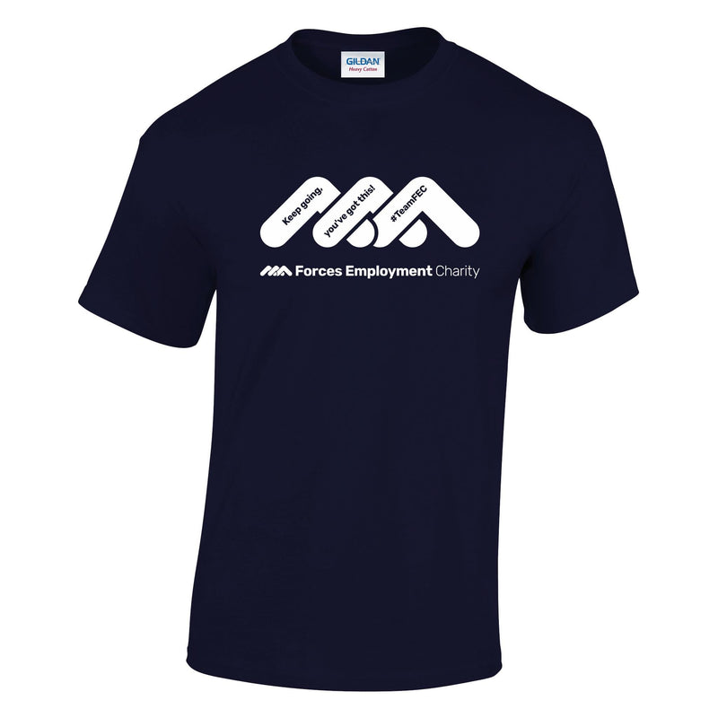 Forces Employment Charity Supporters Cotton T-Shirt - White Logo
