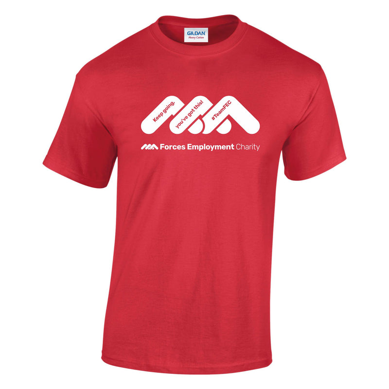 Forces Employment Charity Supporters Cotton T-Shirt - White Logo