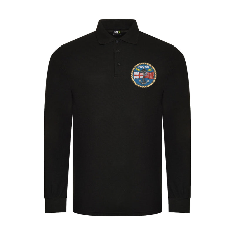 FIOC UK (Fleet Information Operations Center) Long Sleeve Polo Shirt