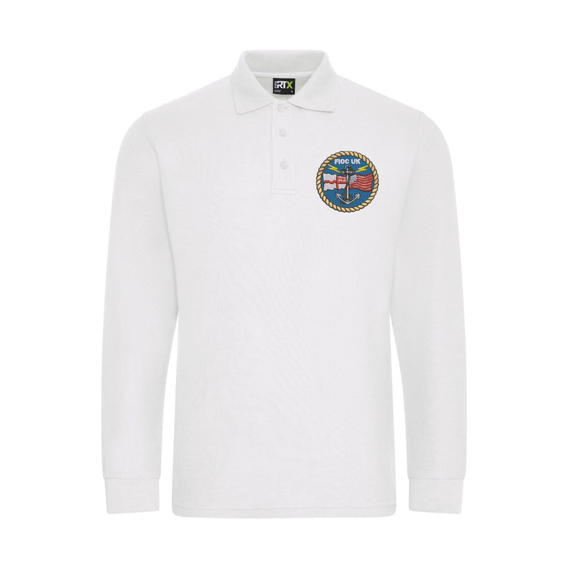 FIOC UK (Fleet Information Operations Center) Long Sleeve Polo Shirt
