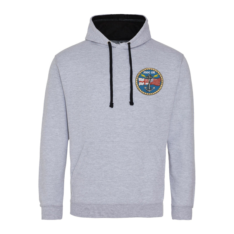 FIOC UK (Fleet Information Operations Center) Varsity Contrast Hoodie