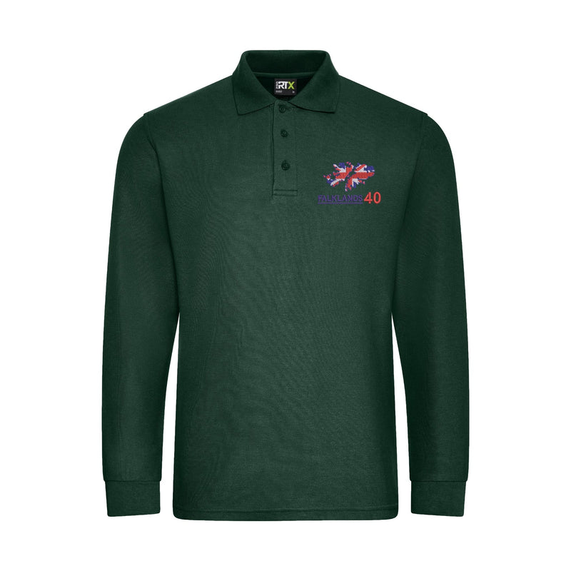 Falklands 40th Anniversary Long Sleeve Polo Shirt