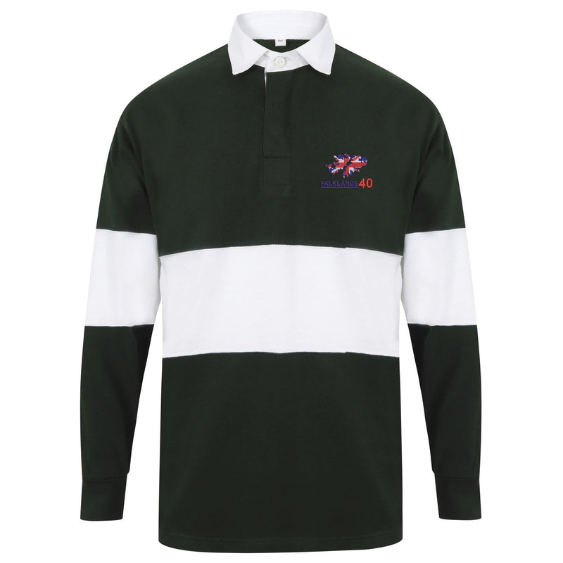 Falklands 40th Anniversary Long Sleeve Panelled Rugby Shirt