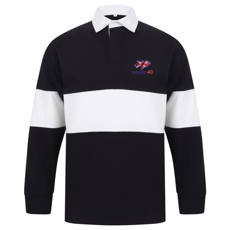 Falklands 40th Anniversary Long Sleeve Panelled Rugby Shirt