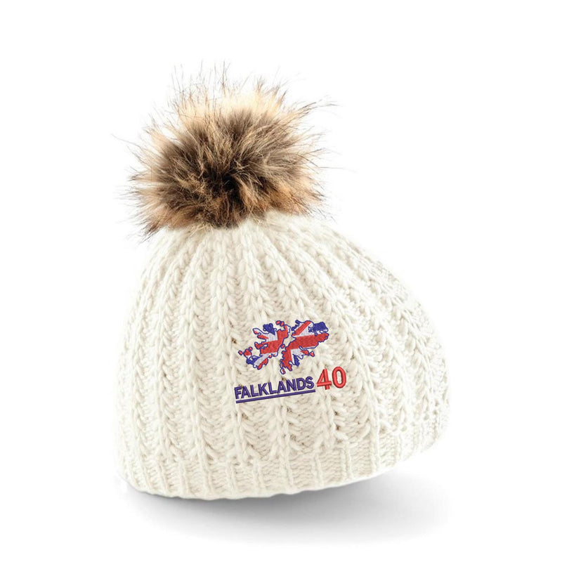 Falklands 40th Anniversary Pom Pom Beanie Hat
