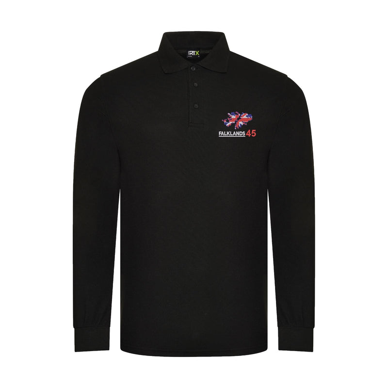 Falklands 45th Anniversary Long Sleeve Polo Shirt