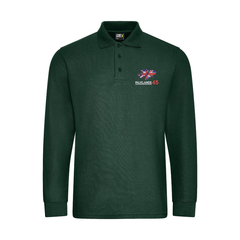 Falklands 45th Anniversary Long Sleeve Polo Shirt