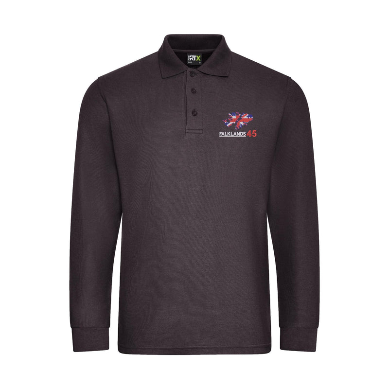 Falklands 45th Anniversary Long Sleeve Polo Shirt