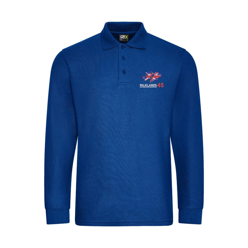 Falklands 45th Anniversary Long Sleeve Polo Shirt