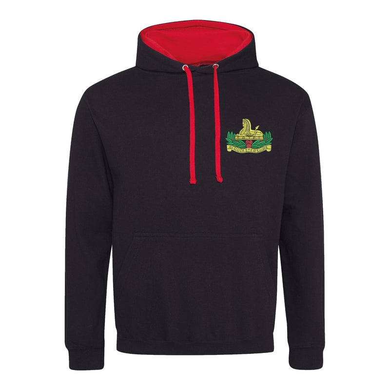Gloucestershire Regiment Varsity Contrast Hoodie