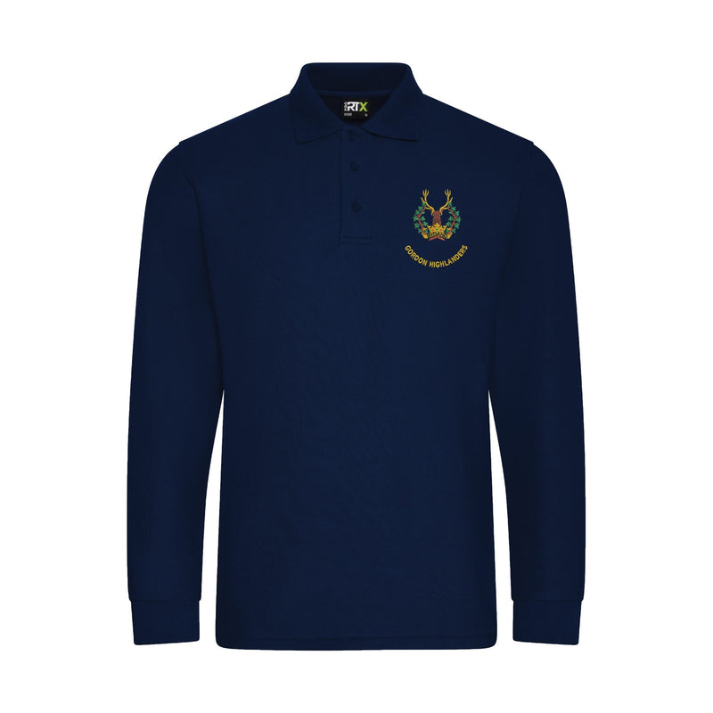 Gordon Highlanders Long Sleeve Polo Shirt