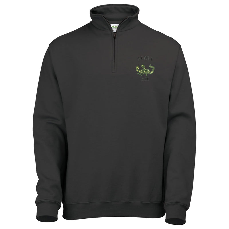 Green Howards Alpha Company Quarter Zip Sweatshirt