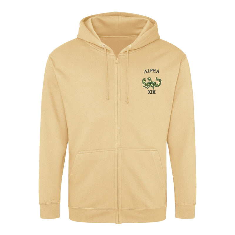 Green Howards Alpha Company Zipped Hoodie