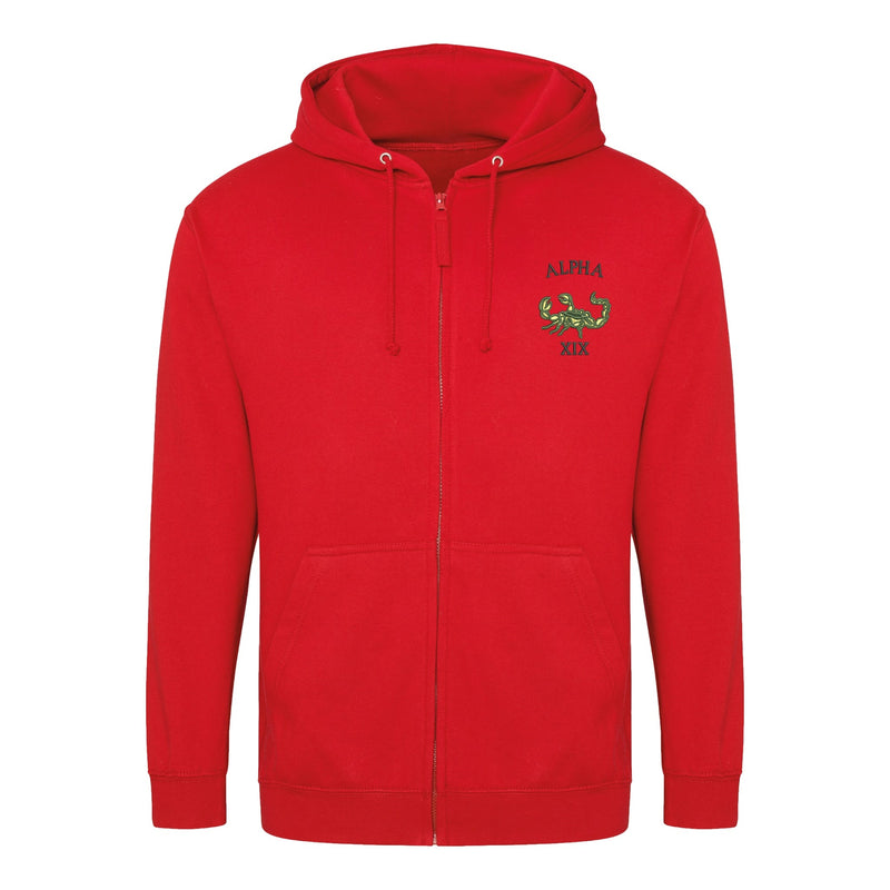 Green Howards Alpha Company Zipped Hoodie