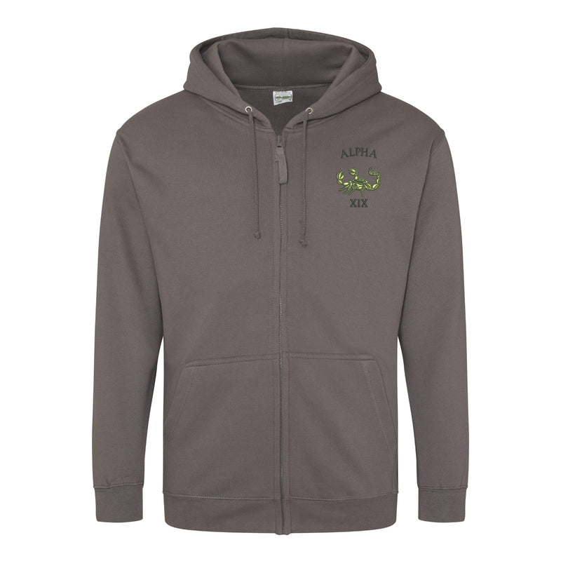 Green Howards Alpha Company Zipped Hoodie