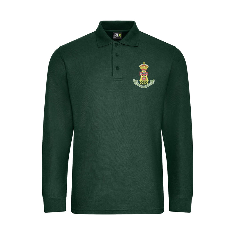 Green Howards Long Sleeve Polo Shirt