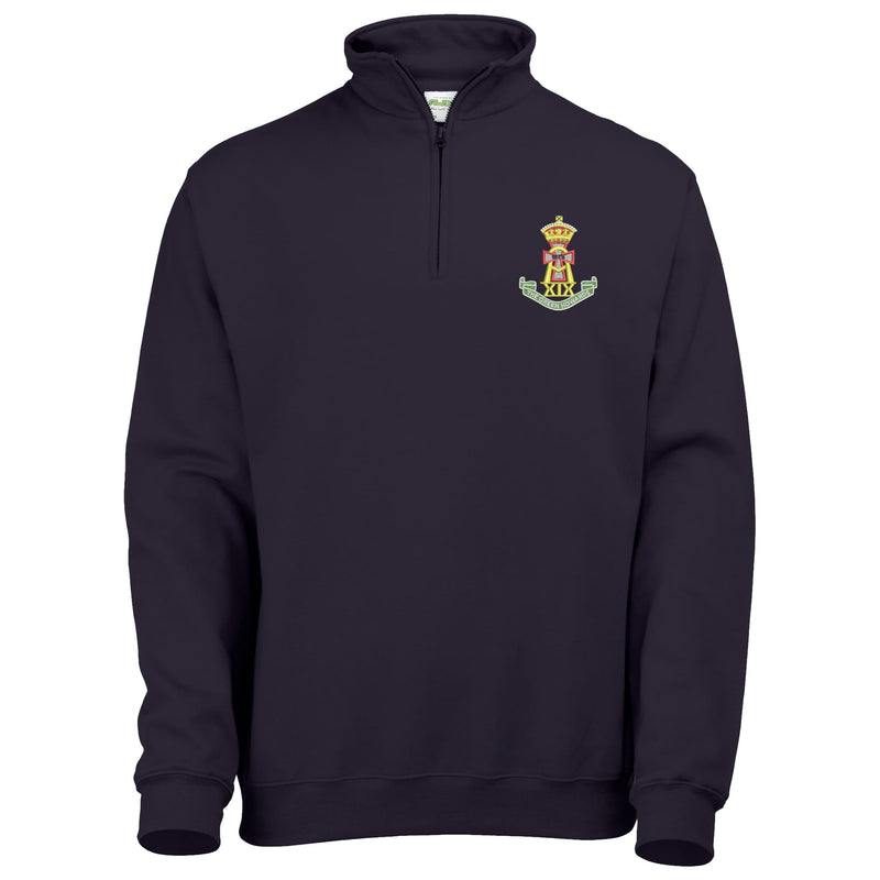 Green Howards Quarter Zip Sweatshirt