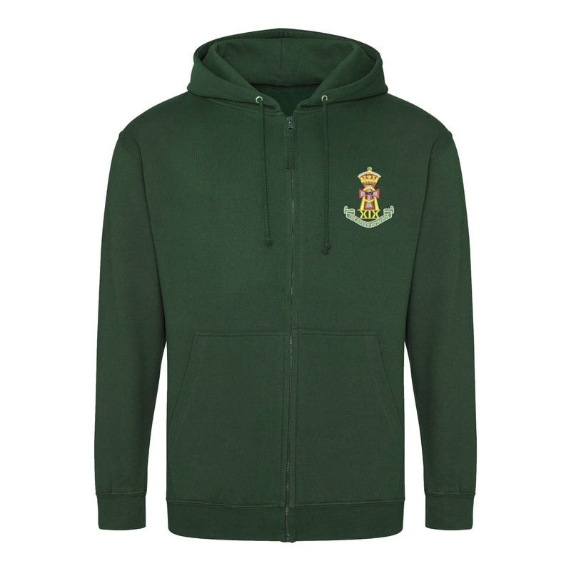 Green Howards Zipped Hoodie