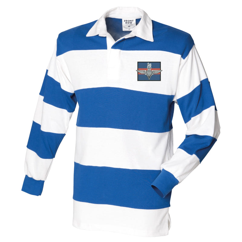 Guards Platoon Front Row Sewn Stripe Long Sleeve Rugby Shirt