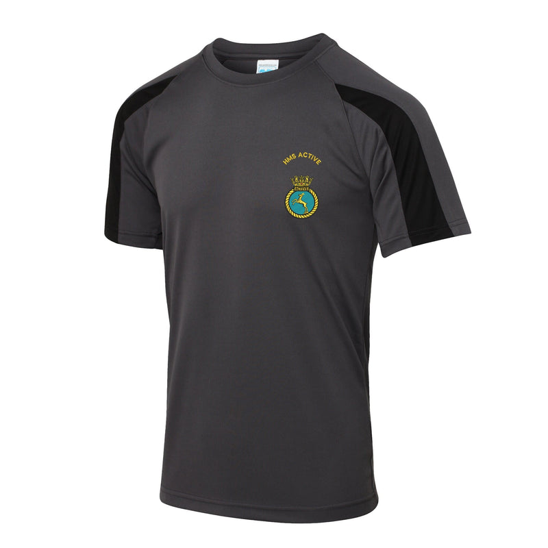 HMS Active Contrast Polyester T-Shirt