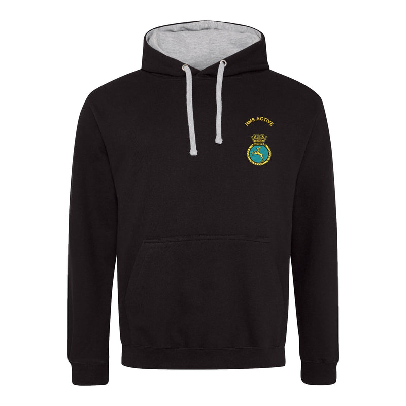 HMS Active Varsity Contrast Hoodie