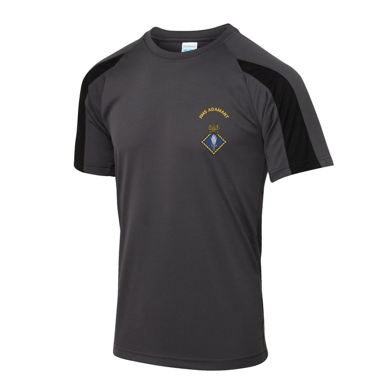 HMS Adamant Contrast Polyester T-Shirt
