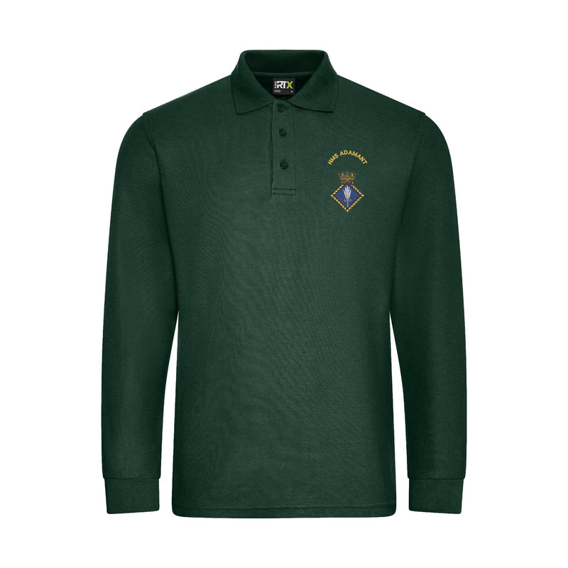 HMS Adamant Long Sleeve Polo Shirt