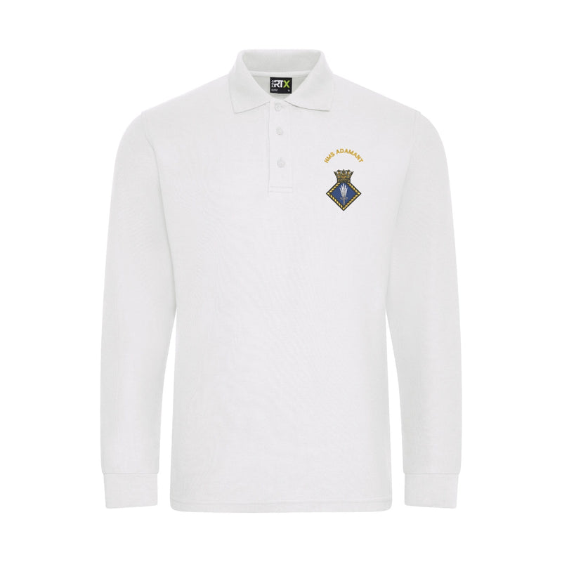 HMS Adamant Long Sleeve Polo Shirt