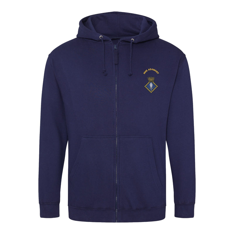 HMS Adamant Zipped Hoodie