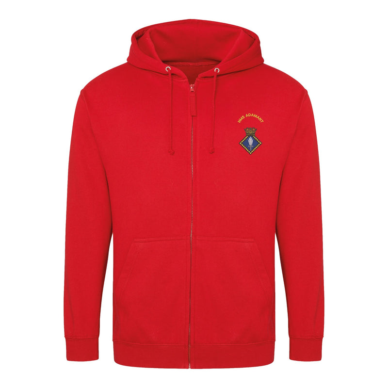 HMS Adamant Zipped Hoodie