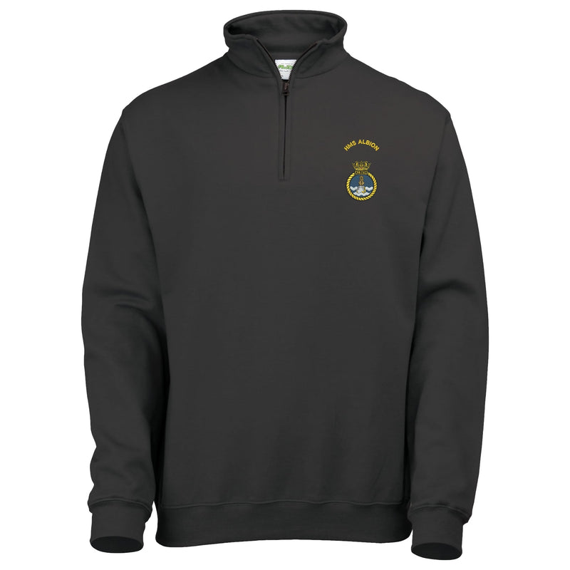 HMS Albion Quarter Zip Sweatshirt