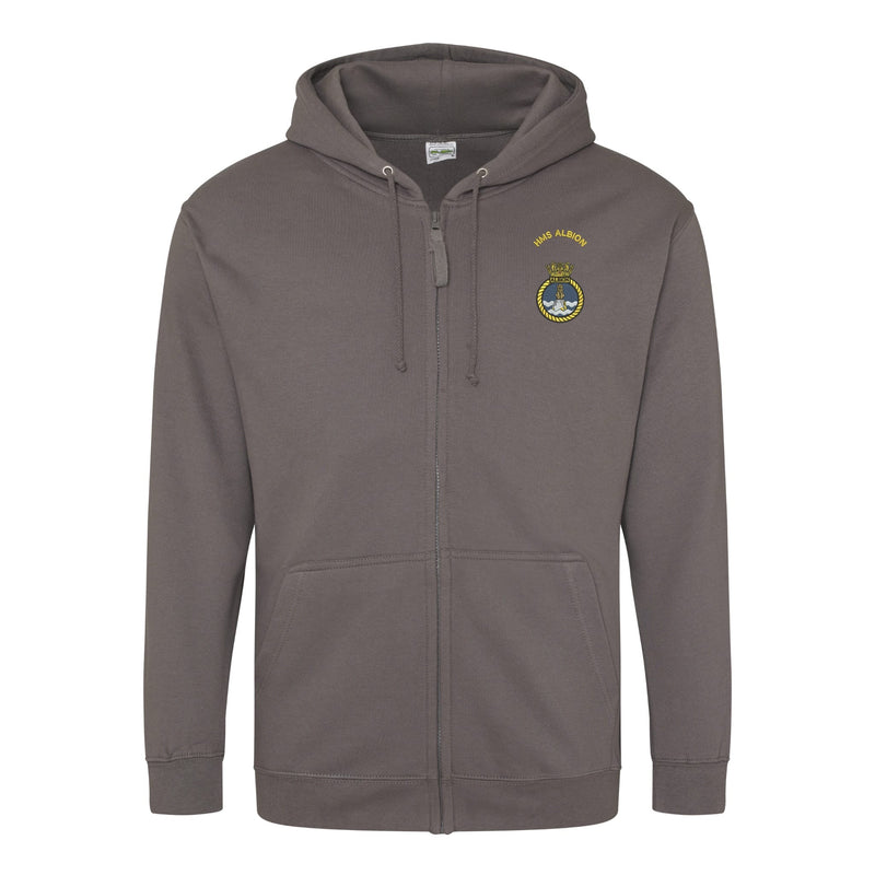 HMS Albion Zipped Hoodie