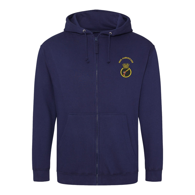 HMS Ambuscade Zipped Hoodie