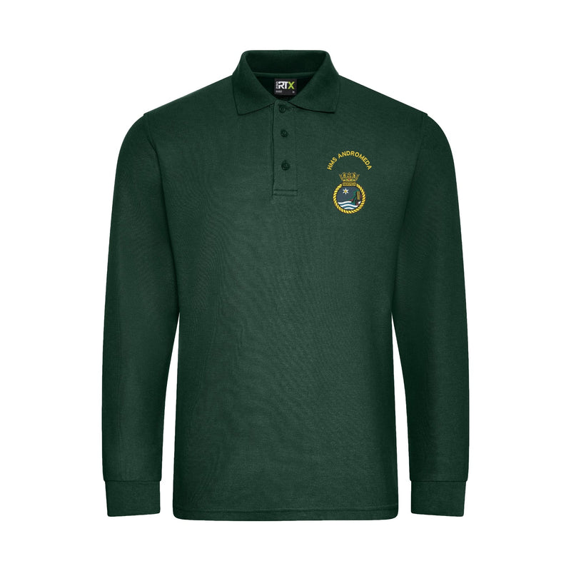 HMS Andromeda Long Sleeve Polo Shirt