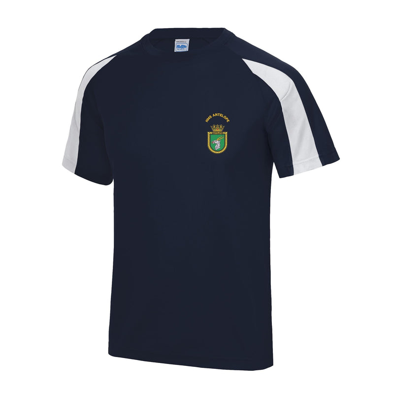 HMS Antelope Contrast Polyester T-Shirt
