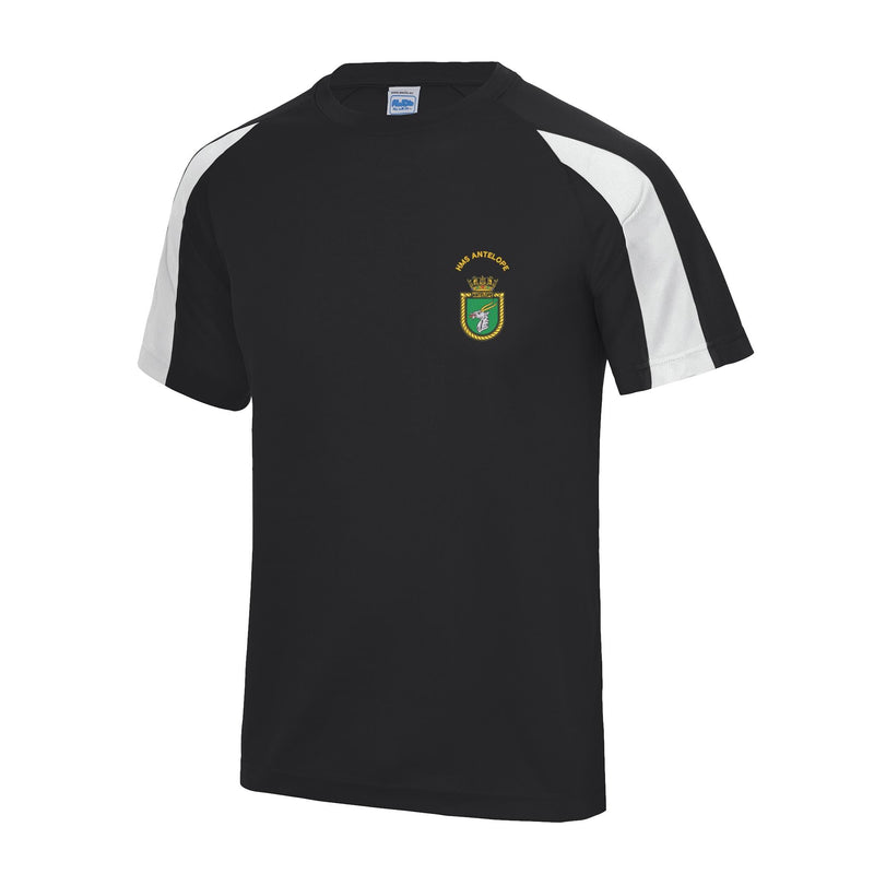 HMS Antelope Contrast Polyester T-Shirt