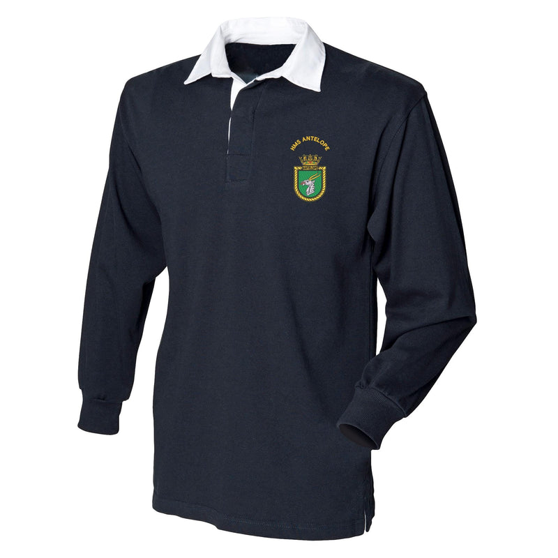 HMS Antelope Front Row Long Sleeve Rugby Shirt