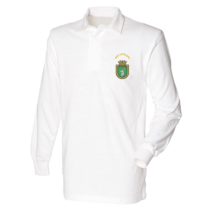 HMS Antelope Front Row Long Sleeve Rugby Shirt