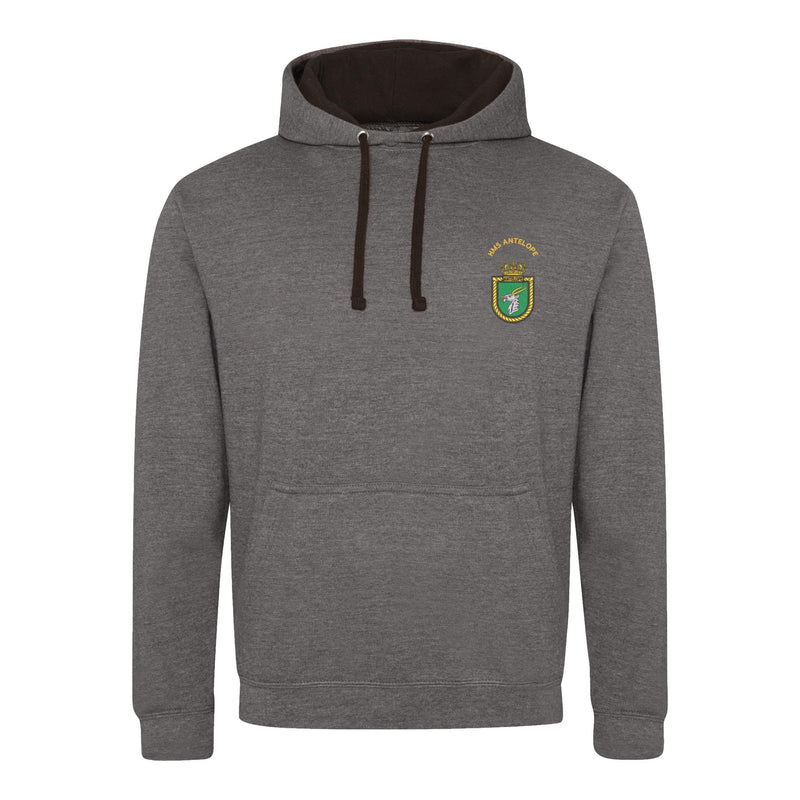 HMS Antelope Varsity Contrast Hoodie