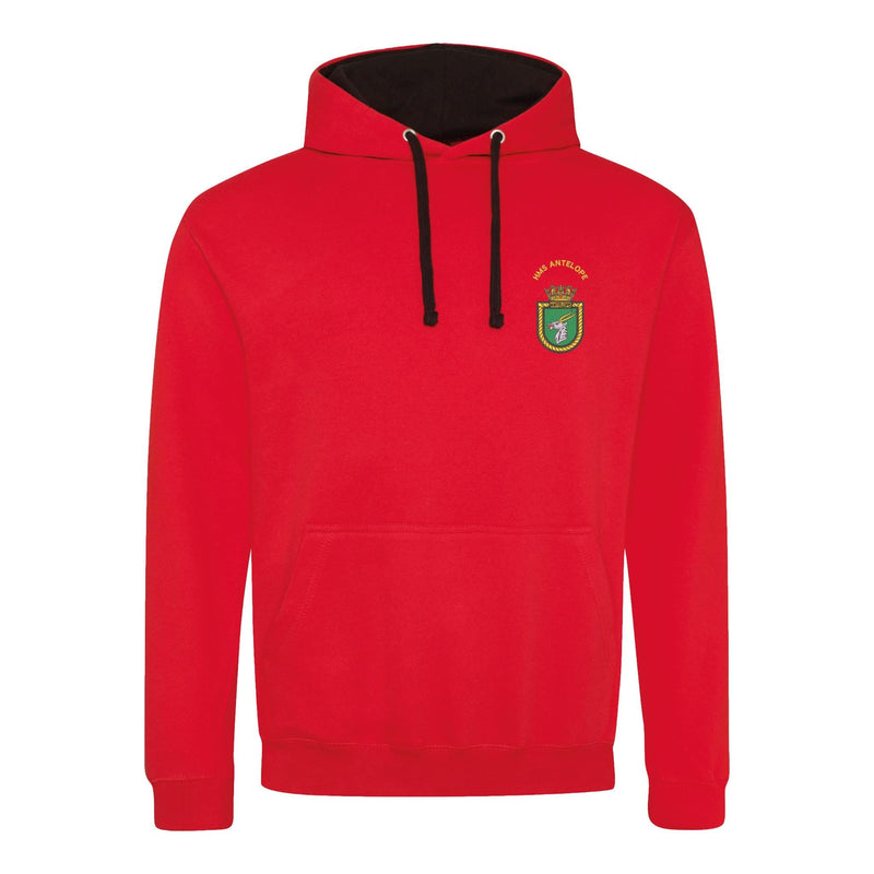 HMS Antelope Varsity Contrast Hoodie