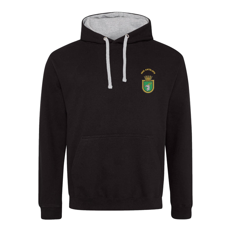 HMS Antelope Varsity Contrast Hoodie
