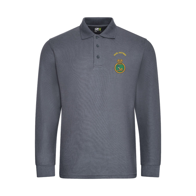 HMS Antrim Long Sleeve Polo Shirt