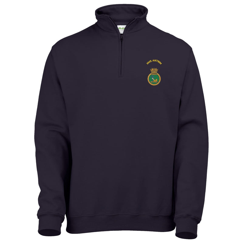 HMS Antrim Quarter Zip Sweatshirt