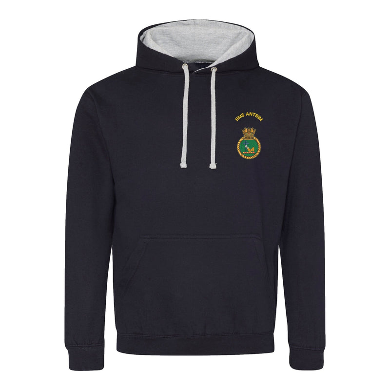 HMS Antrim Varsity Contrast Hoodie