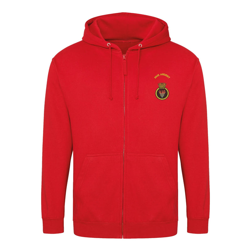 HMS Ardent Zipped Hoodie