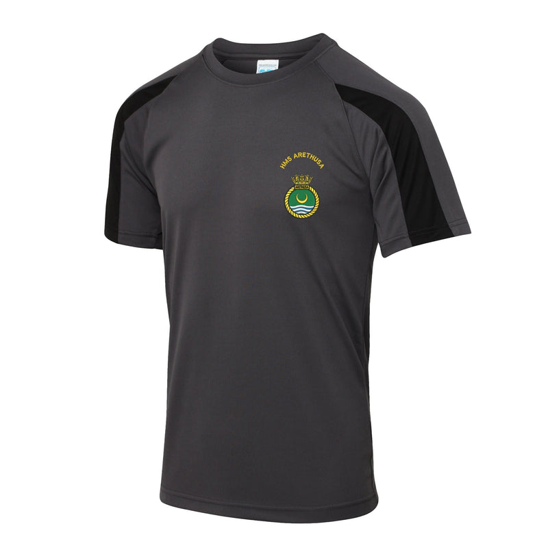 HMS Arethusa Contrast Polyester T-Shirt