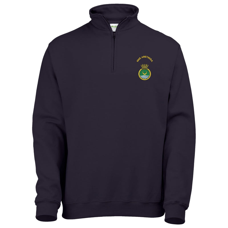 HMS Arethusa Quarter Zip Sweatshirt