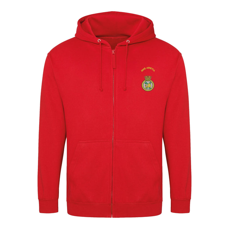 HMS Argyll Zipped Hoodie