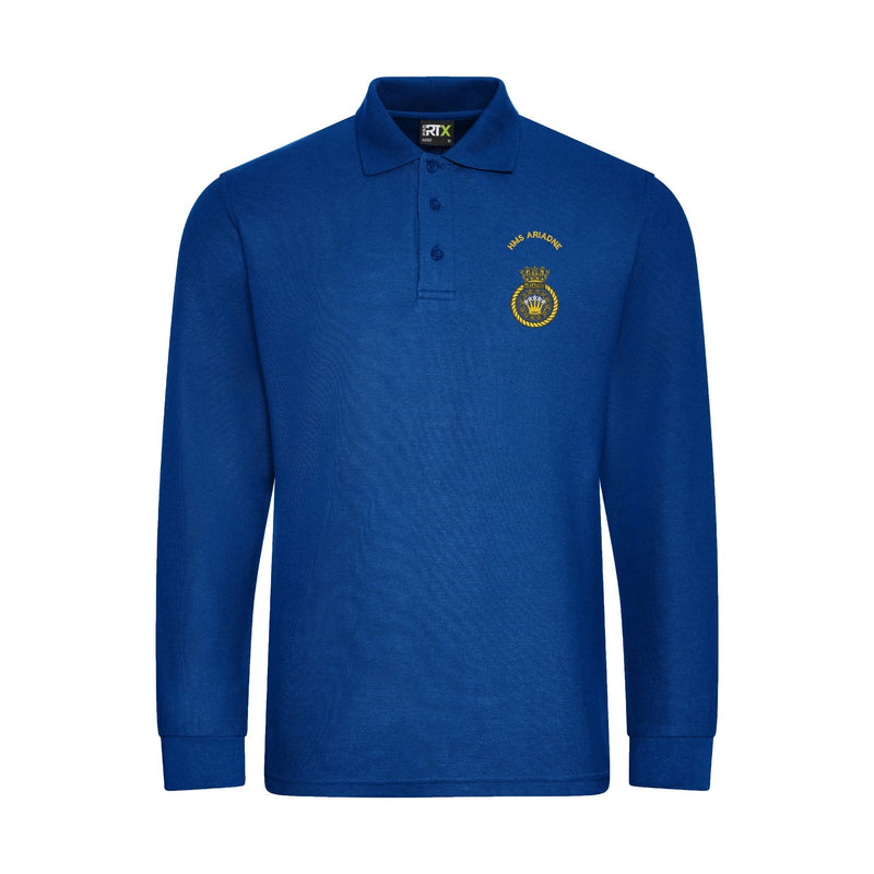 HMS Ariadne Long Sleeve Polo Shirt